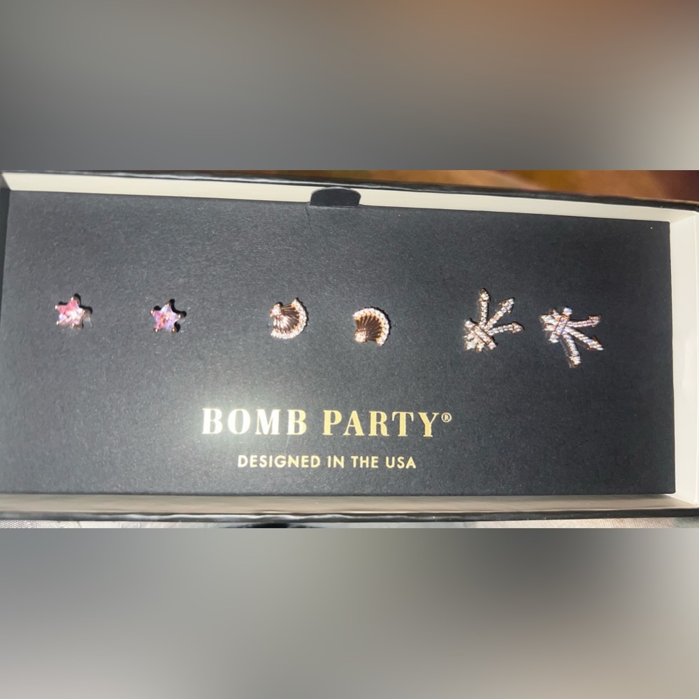 Simply stud bomb party earrings